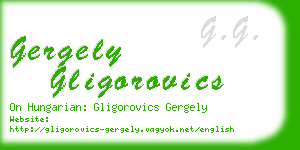 gergely gligorovics business card